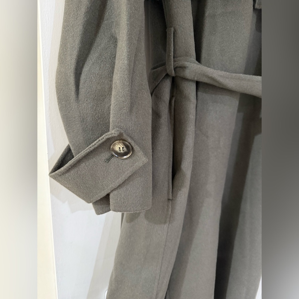 Massimo Dutti olive green coat small - Picture 7 of 14